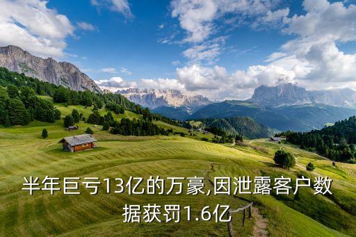 半年巨虧13億的萬豪,因泄露客戶數(shù)據(jù)獲罰1.6億