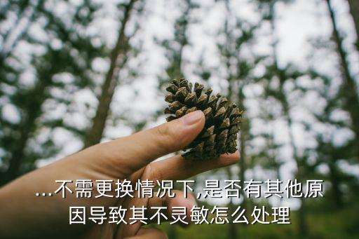 ...不需更換情況下,是否有其他原因?qū)е缕洳混`敏怎么處理
