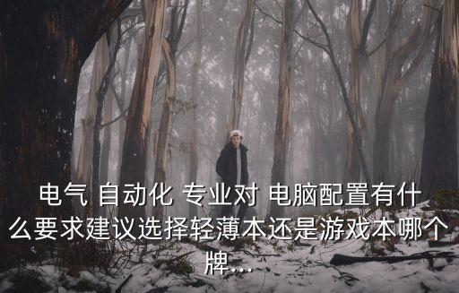 電氣 自動(dòng)化 專(zhuān)業(yè)對(duì) 電腦配置有什么要求建議選擇輕薄本還是游戲本哪個(gè)牌...