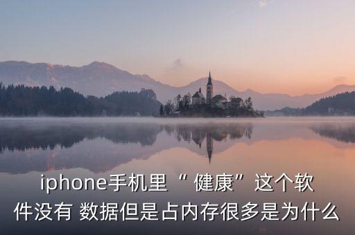 iphone手機里“ 健康”這個軟件沒有 數(shù)據(jù)但是占內(nèi)存很多是為什么