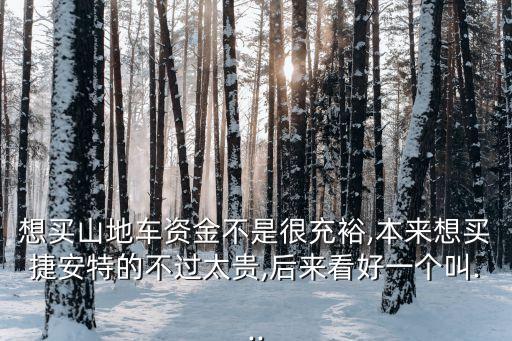 想買(mǎi)山地車(chē)資金不是很充裕,本來(lái)想買(mǎi)捷安特的不過(guò)太貴,后來(lái)看好一個(gè)叫...
