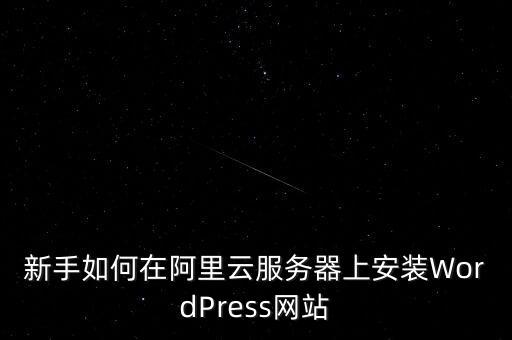 新手如何在阿里云服務(wù)器上安裝WordPress網(wǎng)站