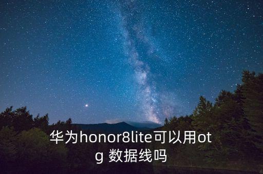 華為honor8lite可以用otg 數(shù)據(jù)線嗎