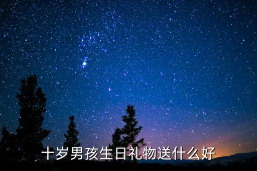 十歲男孩生日禮物送什么好