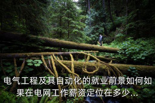 電氣工程及其自動化的就業(yè)前景如何如果在電網(wǎng)工作薪資定位在多少...