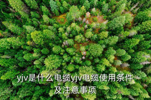 yjv是什么電纜yjv電纜使用條件及注意事項