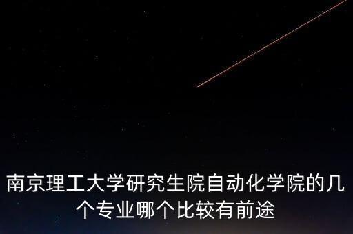 南京理工大學(xué)研究生院自動(dòng)化學(xué)院的幾個(gè)專業(yè)哪個(gè)比較有前途