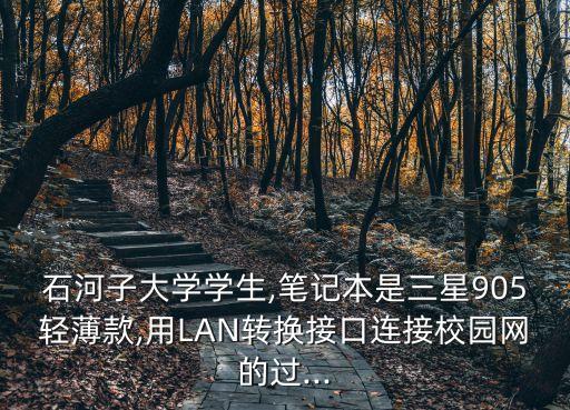 石河子大學(xué)學(xué)生,筆記本是三星905輕薄款,用LAN轉(zhuǎn)換接口連接校園網(wǎng)的過...