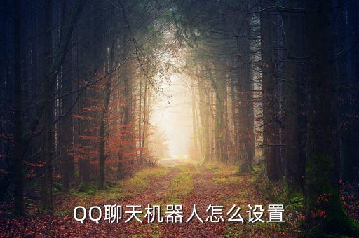 QQ聊天機(jī)器人怎么設(shè)置