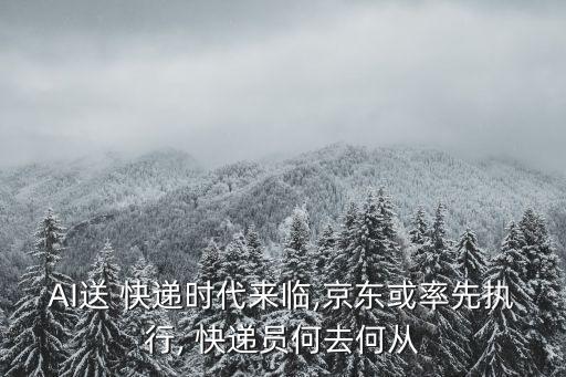 AI送 快遞時代來臨,京東或率先執(zhí)行, 快遞員何去何從