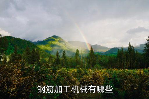  鋼筋加工機(jī)械有哪些