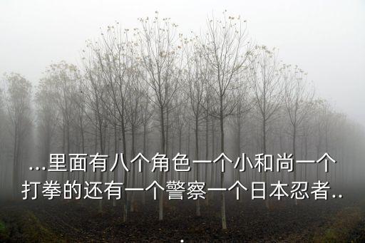 ...里面有八個角色一個小和尚一個打拳的還有一個警察一個日本忍者...