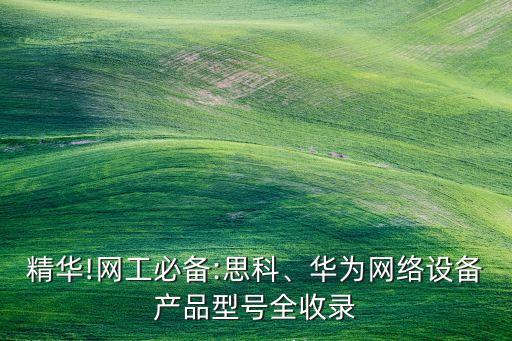精華!網(wǎng)工必備:思科、華為網(wǎng)絡(luò)設(shè)備產(chǎn)品型號全收錄