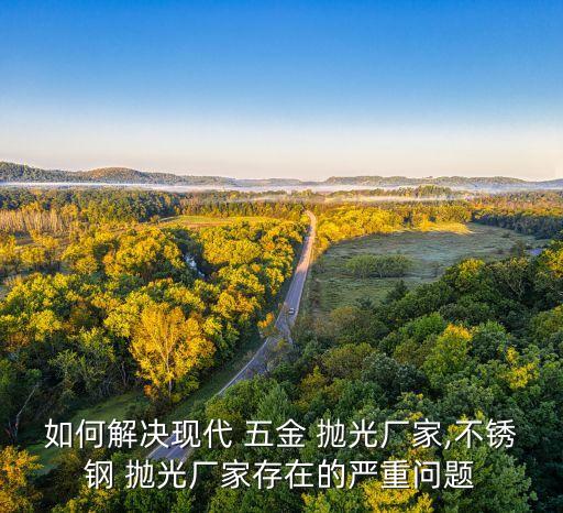 如何解決現(xiàn)代 五金 拋光廠家,不銹鋼 拋光廠家存在的嚴(yán)重問(wèn)題