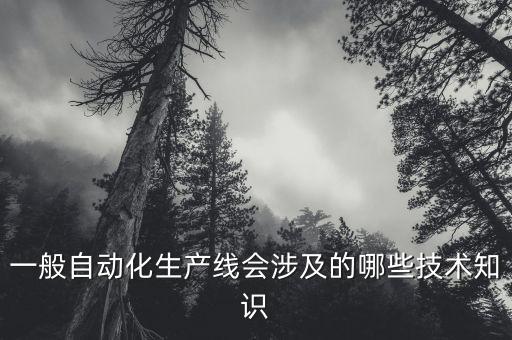 一般自動(dòng)化生產(chǎn)線會(huì)涉及的哪些技術(shù)知識