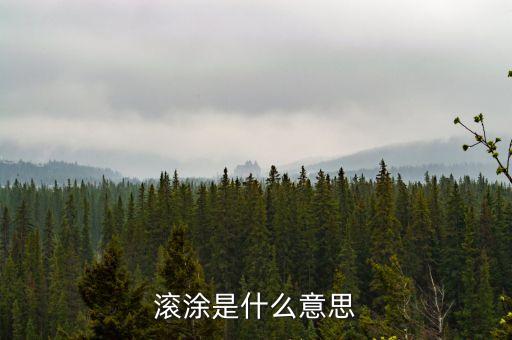 滾涂是什么意思