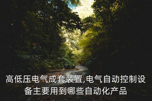 高低壓電氣成套裝置,電氣自動控制設(shè)備主要用到哪些自動化產(chǎn)品