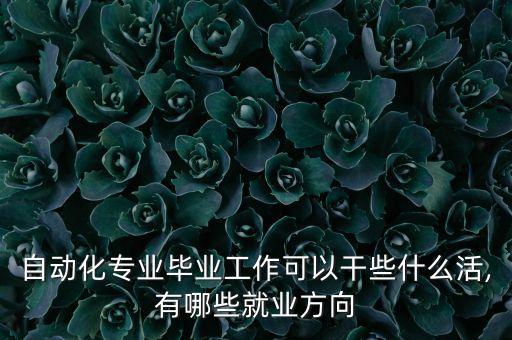 自動化專業(yè)做什么掙錢容易,自動化專業(yè)就業(yè)方向有什么?