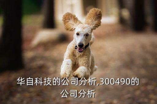 華自科技的公司分析,300490的公司分析