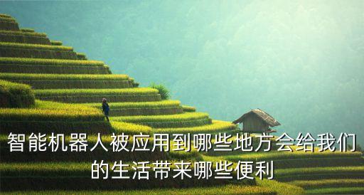 智能機(jī)器人被應(yīng)用到哪些地方會(huì)給我們的生活帶來哪些便利