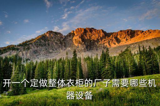 開一個定做整體衣柜的廠子需要哪些機器設備