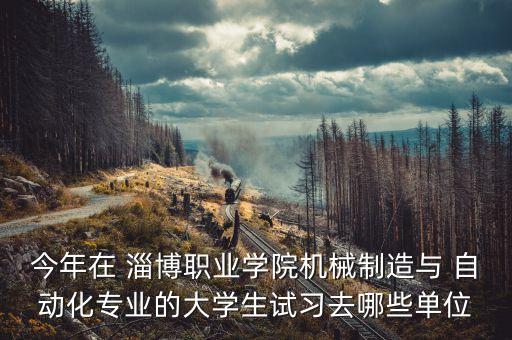 今年在 淄博職業(yè)學院機械制造與 自動化專業(yè)的大學生試習去哪些單位