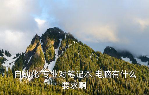  自動(dòng)化 專業(yè)對(duì)筆記本 電腦有什么要求啊