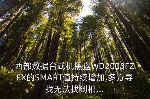 西部數(shù)據(jù)臺式機(jī)黑盤WD2003FZEX的SMART值持續(xù)增加,多方尋找無法找到相...