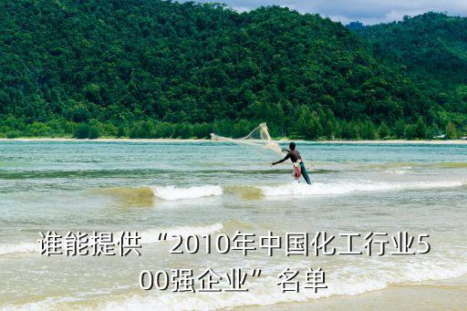 誰能提供“2010年中國化工行業(yè)500強(qiáng)企業(yè)”名單