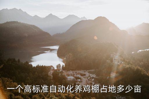 一個(gè)高標(biāo)準(zhǔn)自動(dòng)化養(yǎng)雞棚占地多少畝
