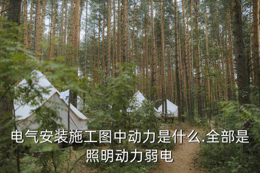 電氣安裝施工圖中動(dòng)力是什么.全部是照明動(dòng)力弱電