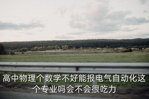 高中物理個(gè)數(shù)學(xué)不好能報(bào)電氣自動(dòng)化這個(gè)專業(yè)嗎會(huì)不會(huì)很吃力