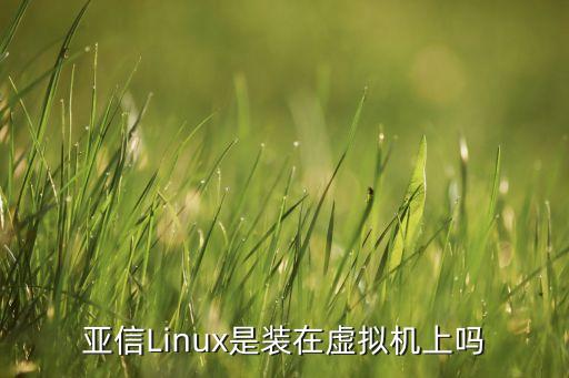 亞信Linux是裝在虛擬機上嗎