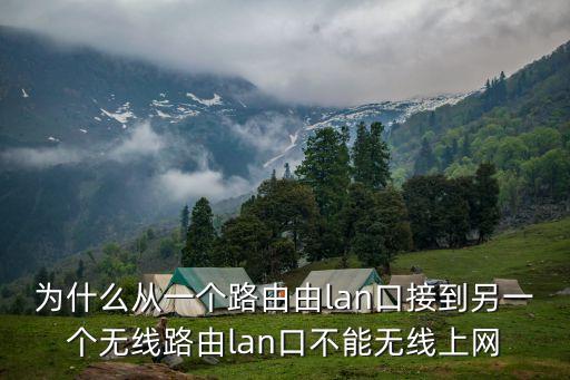 為什么從一個路由由lan口接到另一個無線路由lan口不能無線上網(wǎng)