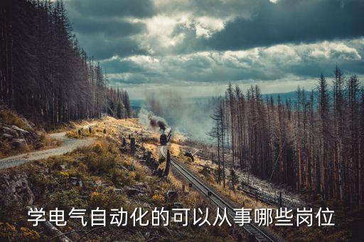 學(xué)電氣自動(dòng)化的可以從事哪些崗位