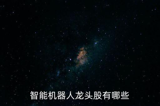 智能機器人龍頭股有哪些