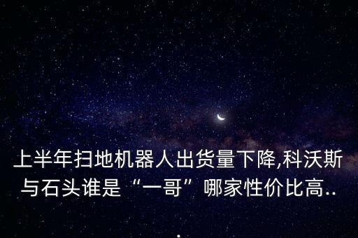 上半年掃地機器人出貨量下降,科沃斯與石頭誰是“一哥”哪家性價比高...