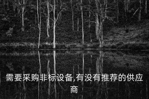 需要采購非標(biāo)設(shè)備,有沒有推薦的供應(yīng)商