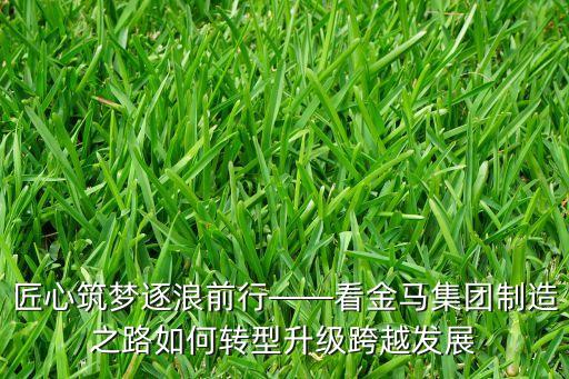 匠心筑夢(mèng)逐浪前行——看金馬集團(tuán)制造之路如何轉(zhuǎn)型升級(jí)跨越發(fā)展