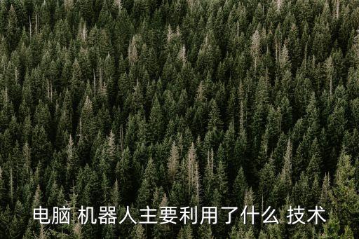 電腦 機(jī)器人主要利用了什么 技術(shù)