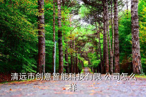  清遠市創(chuàng)意智能科技有限 公司怎么樣