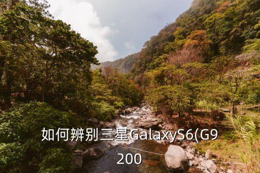 如何辨別三星GalaxyS6(G9200