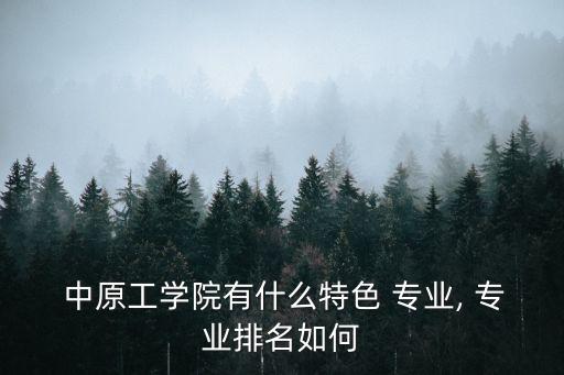  中原工學(xué)院有什么特色 專業(yè), 專業(yè)排名如何