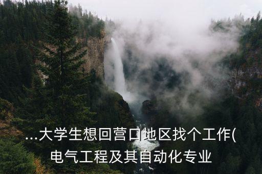 ...大學生想回營口地區(qū)找個工作(電氣工程及其自動化專業(yè)