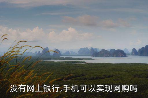 沒有網(wǎng)上銀行,手機可以實現(xiàn)網(wǎng)購嗎