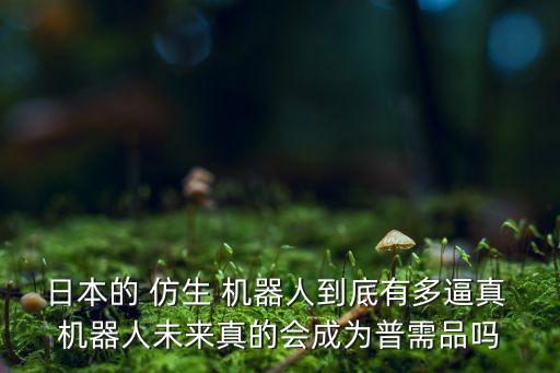 日本的 仿生 機(jī)器人到底有多逼真 機(jī)器人未來(lái)真的會(huì)成為普需品嗎