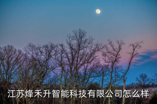 江蘇烽禾升智能科技有限公司怎么樣