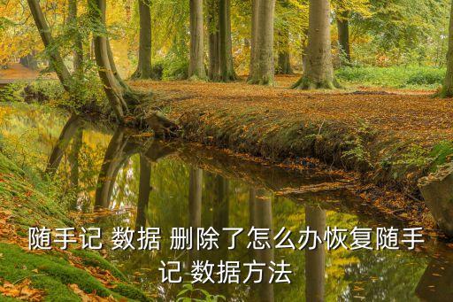 隨手記 數(shù)據(jù) 刪除了怎么辦恢復(fù)隨手記 數(shù)據(jù)方法