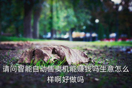 請(qǐng)問(wèn)智能自動(dòng)售賣機(jī)能賺錢嗎生意怎么樣啊好做嗎