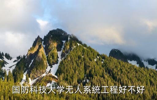 國(guó)防科技大學(xué)無(wú)人系統(tǒng)工程好不好